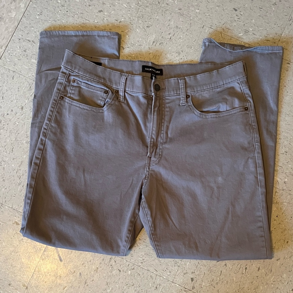 Lucky Brand Women's Straight Leg Gray Jeans size 36